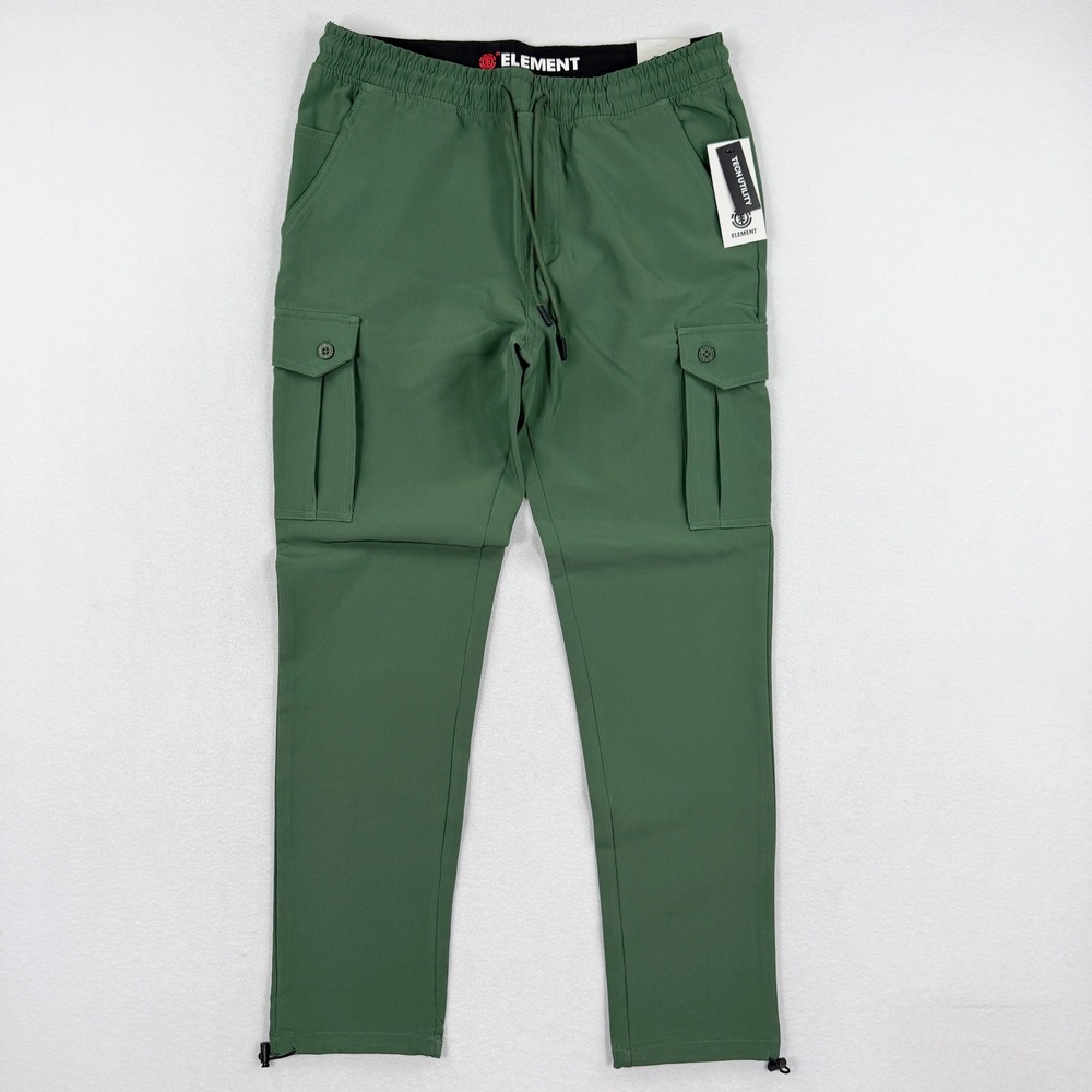 Element Cargo‎ Tech Utlity Pants Size 32 Mens Olive Green NEW